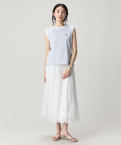 LACOSTE / ラコステ Tシャツ | ノースリーブボーダーTシャツ | 詳細17