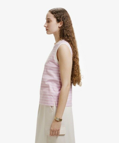 LACOSTE / ラコステ Tシャツ | ノースリーブボーダーTシャツ | 詳細18