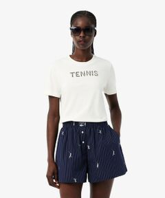LACOSTE / ラコステ Tシャツ | カットワークテニス刺しゅうTシャツ