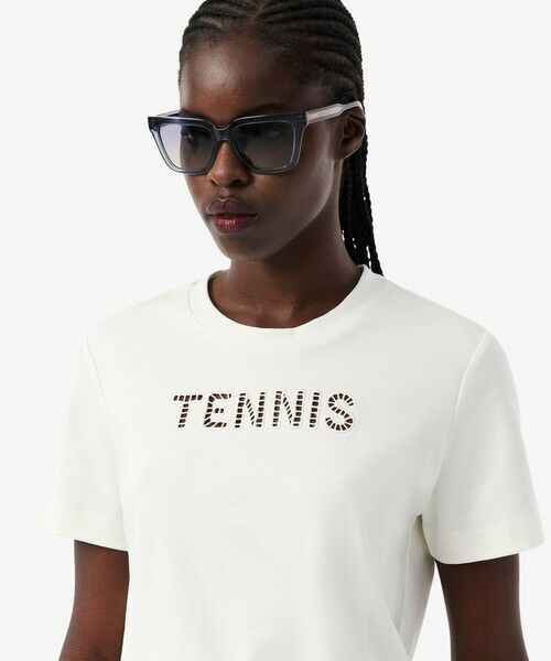 LACOSTE / ラコステ Tシャツ | カットワークテニス刺しゅうTシャツ | 詳細1