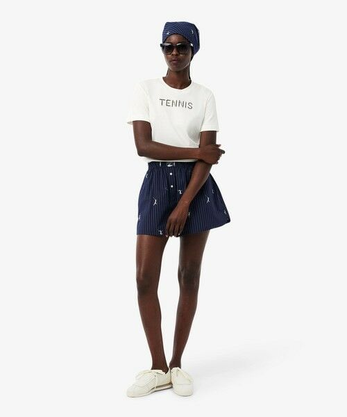 LACOSTE / ラコステ Tシャツ | カットワークテニス刺しゅうTシャツ | 詳細7