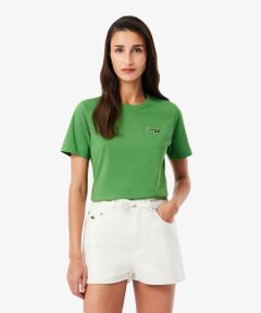 LACOSTE / ラコステ Tシャツ | ネーム＆ワニロゴパッチ エッセンシャルTシャツ