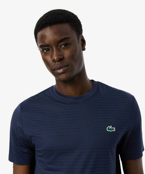 LACOSTE / ラコステ Tシャツ | ウルトラドライ コートジャカードジップポロシャツ | 詳細1