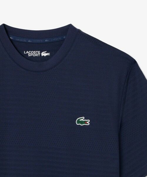 LACOSTE / ラコステ Tシャツ | ウルトラドライ コートジャカードジップポロシャツ | 詳細4
