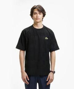 LACOSTE / ラコステ Tシャツ | オーバーサイズ パイル地切り替え同色ボーダーTシャツ