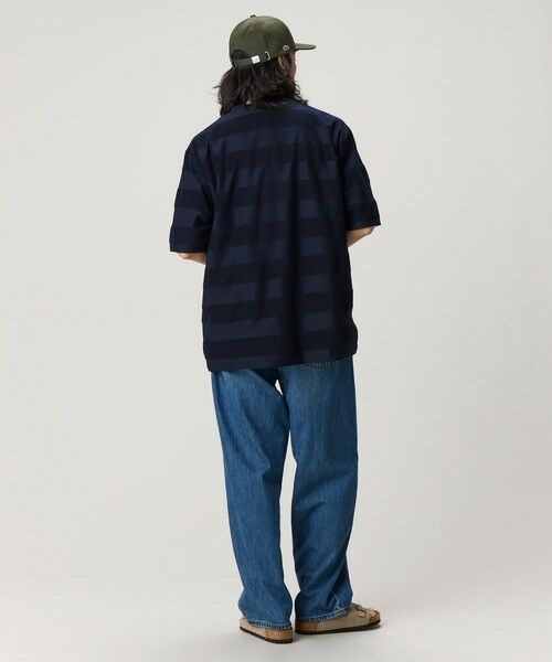LACOSTE / ラコステ Tシャツ | オーバーサイズ パイル地切り替え同色ボーダーTシャツ | 詳細8