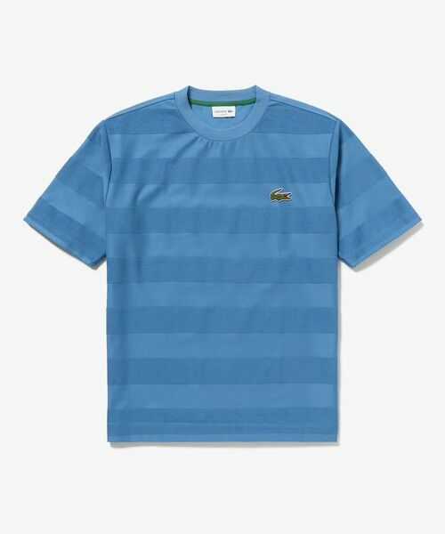LACOSTE / ラコステ Tシャツ | オーバーサイズ パイル地切り替え同色ボーダーTシャツ | 詳細15