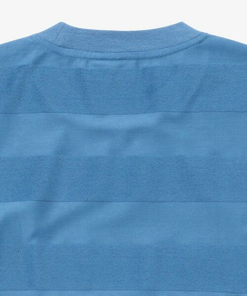 LACOSTE / ラコステ Tシャツ | オーバーサイズ パイル地切り替え同色ボーダーTシャツ | 詳細17