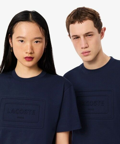 LACOSTE / ラコステ Tシャツ | エンボスパリロゴ クルーネックTシャツ | 詳細1