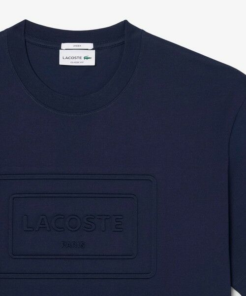 LACOSTE / ラコステ Tシャツ | エンボスパリロゴ クルーネックTシャツ | 詳細4