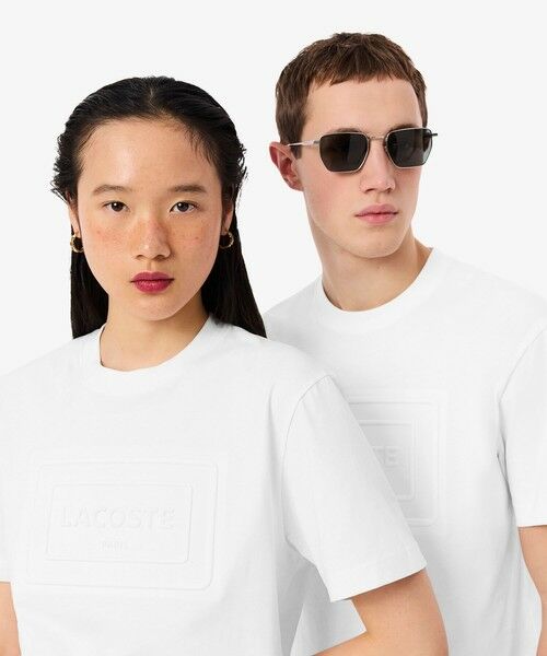 LACOSTE / ラコステ Tシャツ | エンボスパリロゴ クルーネックTシャツ | 詳細8