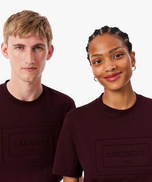 LACOSTE / ラコステ Tシャツ | エンボスパリロゴ クルーネックTシャツ | 詳細15