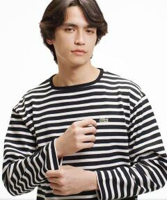 LACOSTE / ラコステ Tシャツ | スクエアネックボーダー長袖Tシャツ