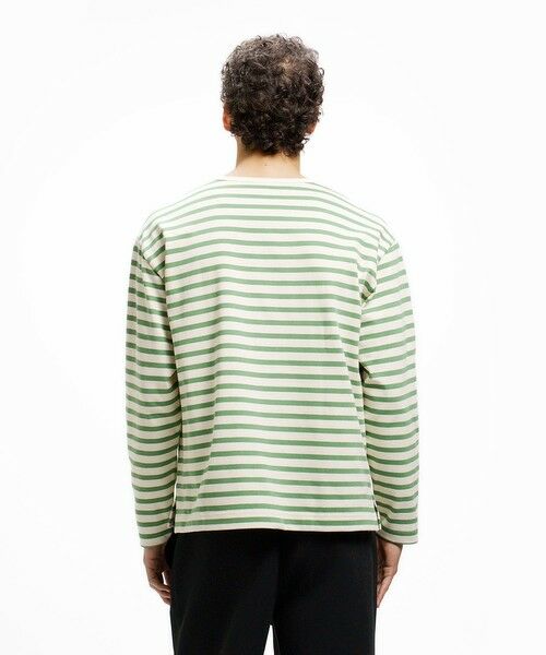 LACOSTE / ラコステ Tシャツ | スクエアネックボーダー長袖Tシャツ | 詳細1