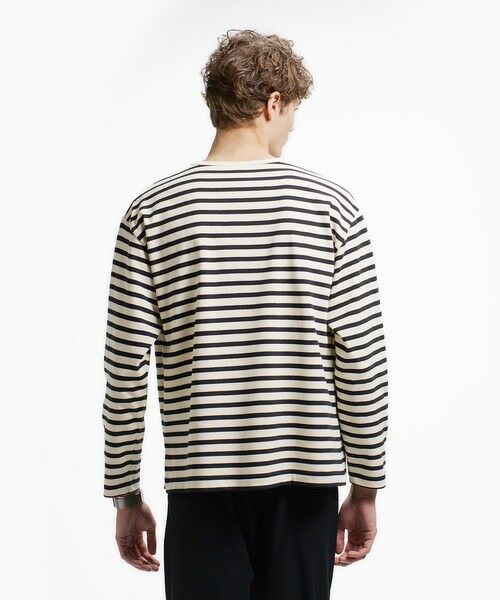 LACOSTE / ラコステ Tシャツ | スクエアネックボーダー長袖Tシャツ | 詳細5