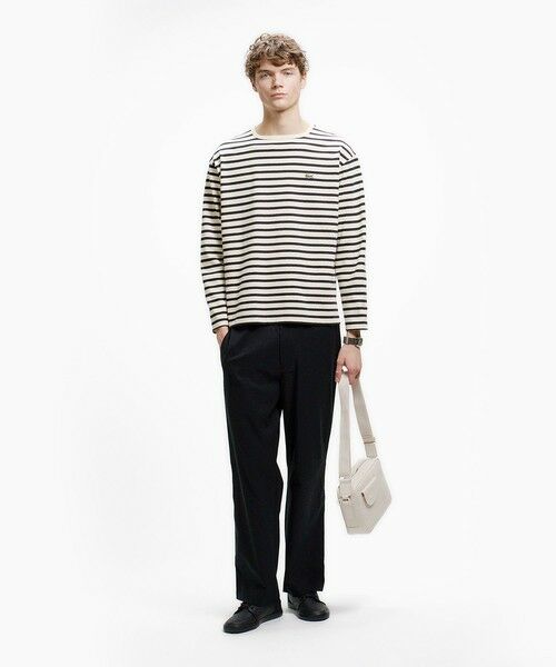 LACOSTE / ラコステ Tシャツ | スクエアネックボーダー長袖Tシャツ | 詳細8