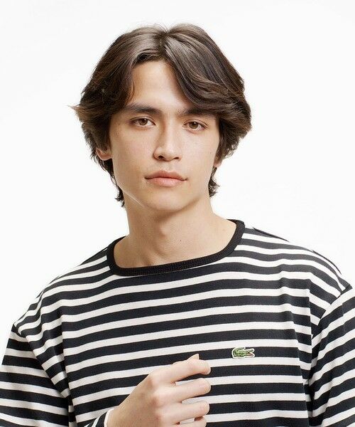 LACOSTE / ラコステ Tシャツ | スクエアネックボーダー長袖Tシャツ | 詳細16