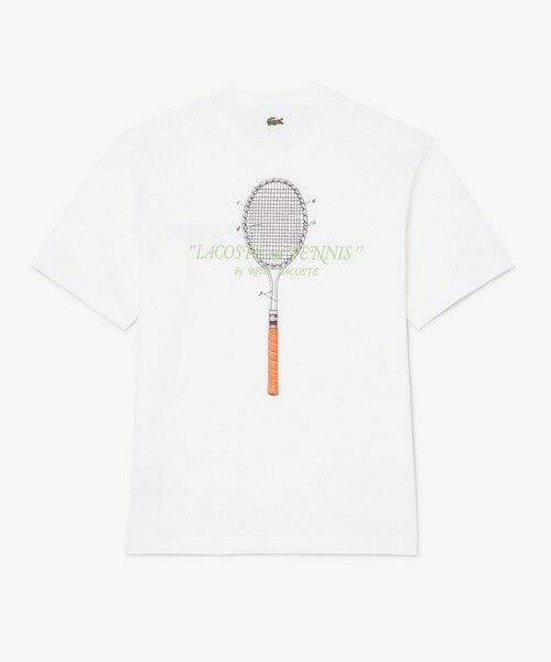 LACOSTE / ラコステ Tシャツ | ルネ・ラコステ シグネチャー&ラケットプリントTシャツ | 詳細4