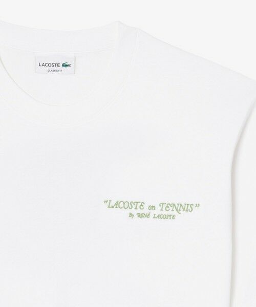 LACOSTE / ラコステ Tシャツ | ルネ・ラコステ シグネチャー&ラケットプリントTシャツ | 詳細5