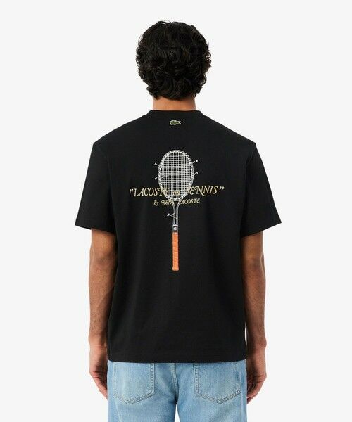 LACOSTE / ラコステ Tシャツ | ルネ・ラコステ シグネチャー&ラケットプリントTシャツ | 詳細10