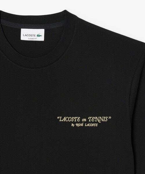 LACOSTE / ラコステ Tシャツ | ルネ・ラコステ シグネチャー&ラケットプリントTシャツ | 詳細13