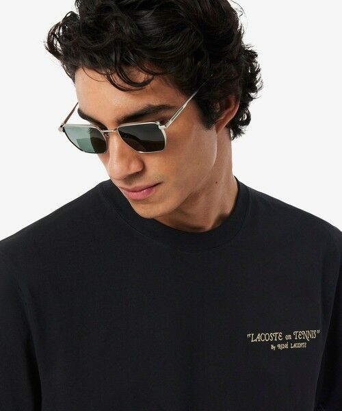 LACOSTE / ラコステ Tシャツ | ルネ・ラコステ シグネチャー&ラケットプリントTシャツ | 詳細9
