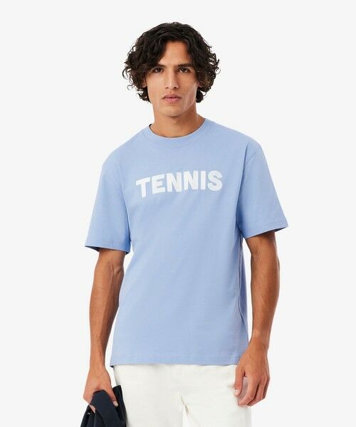 LACOSTE / ラコステ Tシャツ | テニスプリントTシャツ（ライトブルー）