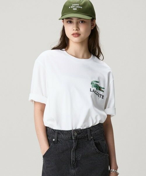 LACOSTE / ラコステ Tシャツ | ヴィンテージ ロゴプリント ルーズフィットTシャツ | 詳細12