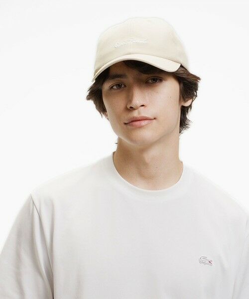 LACOSTE / ラコステ Tシャツ | 二層構造 消臭 速乾 UVカット ワンポイント アウトラインロゴクルーネック半袖Tシャツ | 詳細3