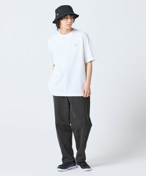 LACOSTE / ラコステ Tシャツ | 二層構造 消臭 速乾 UVカット ワンポイント アウトラインロゴクルーネック半袖Tシャツ | 詳細2