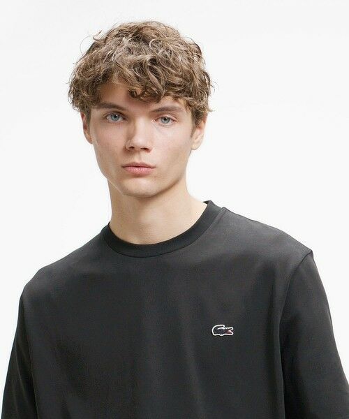 LACOSTE / ラコステ Tシャツ | 二層構造 消臭 速乾 UVカット ワンポイント アウトラインロゴクルーネック半袖Tシャツ | 詳細6