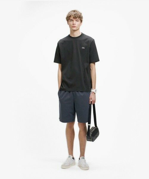 LACOSTE / ラコステ Tシャツ | 二層構造 消臭 速乾 UVカット ワンポイント アウトラインロゴクルーネック半袖Tシャツ | 詳細7