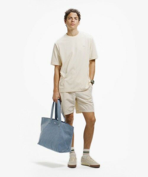 LACOSTE / ラコステ Tシャツ | 二層構造 消臭 速乾 UVカット ワンポイント アウトラインロゴクルーネック半袖Tシャツ | 詳細13