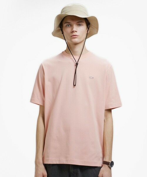LACOSTE / ラコステ Tシャツ | 二層構造 消臭 速乾 UVカット ワンポイント アウトラインロゴクルーネック半袖Tシャツ | 詳細16