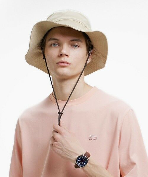 LACOSTE / ラコステ Tシャツ | 二層構造 消臭 速乾 UVカット ワンポイント アウトラインロゴクルーネック半袖Tシャツ | 詳細18