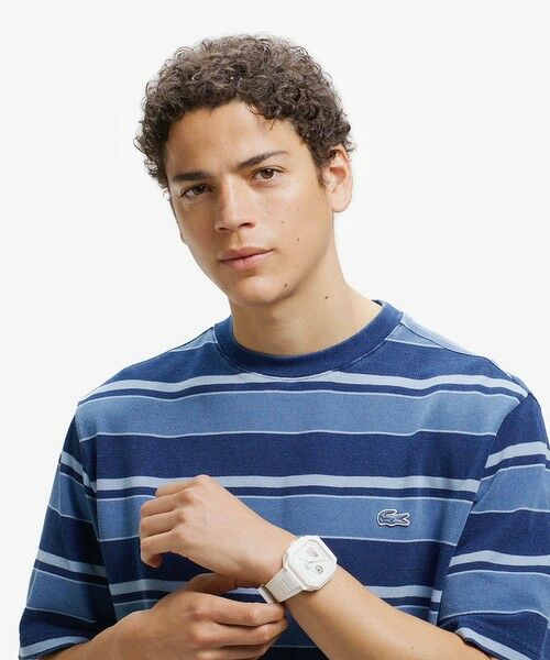 LACOSTE / ラコステ Tシャツ | インディゴボーダー Tシャツ | 詳細2