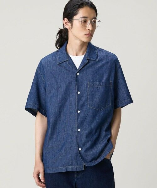 LACOSTE / ラコステ シャツ・ブラウス | オーバーサイズ オープンカラーデニムシャツ | 詳細2
