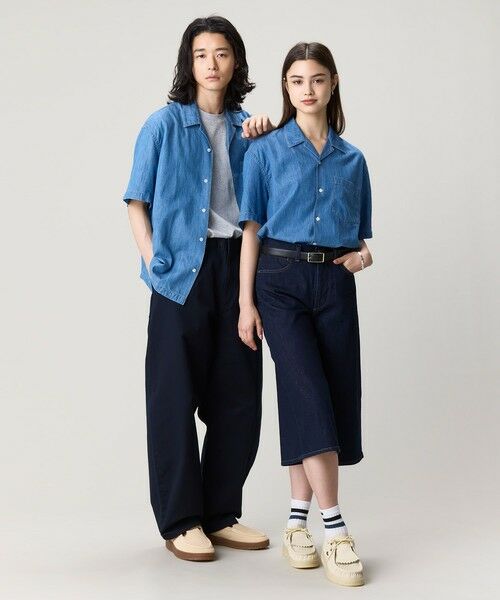 LACOSTE / ラコステ シャツ・ブラウス | オーバーサイズ オープンカラーデニムシャツ | 詳細12