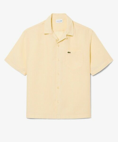 LACOSTE / ラコステ シャツ・ブラウス | リネンオープンカラーシャツ | 詳細4