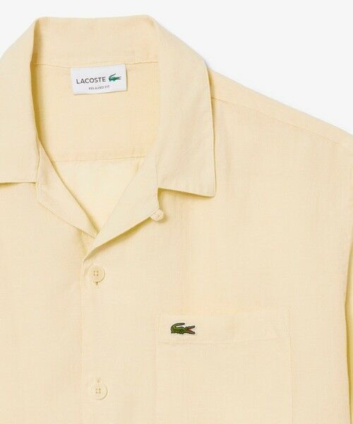 LACOSTE / ラコステ シャツ・ブラウス | リネンオープンカラーシャツ | 詳細5