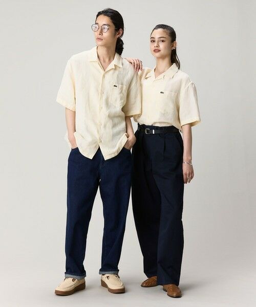 LACOSTE / ラコステ シャツ・ブラウス | オーバーサイズ リネンオープンカラーシャツ | 詳細4