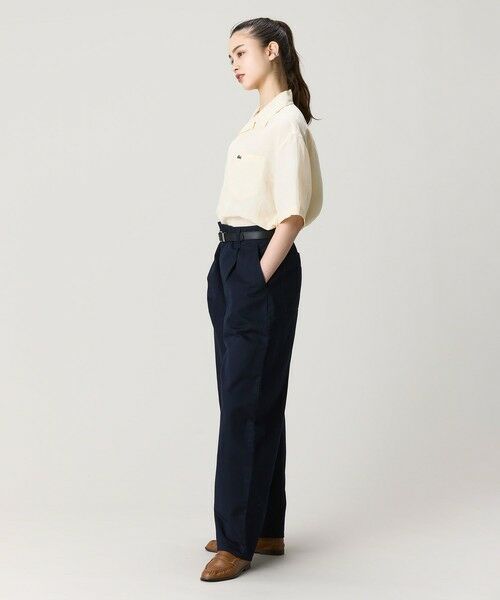 LACOSTE / ラコステ シャツ・ブラウス | オーバーサイズ リネンオープンカラーシャツ | 詳細6