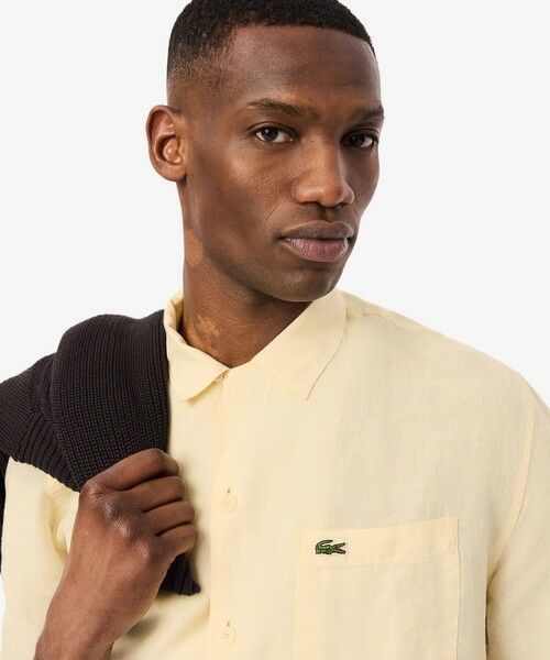 LACOSTE / ラコステ シャツ・ブラウス | リネンオープンカラーシャツ | 詳細2
