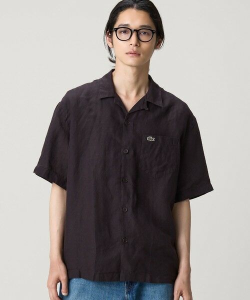 LACOSTE / ラコステ シャツ・ブラウス | オーバーサイズ リネンオープンカラーシャツ | 詳細11