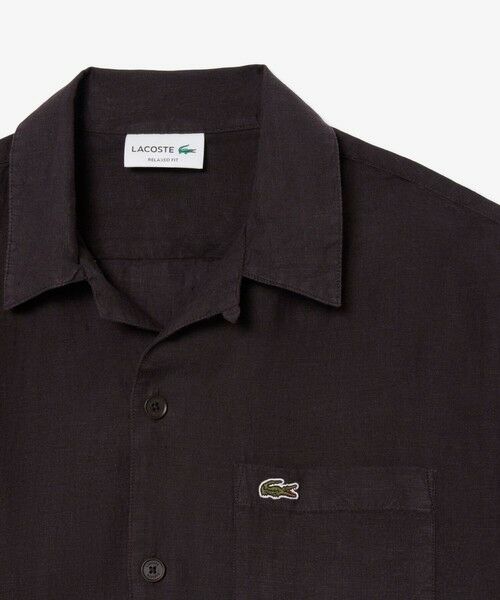 LACOSTE / ラコステ シャツ・ブラウス | リネンオープンカラーシャツ | 詳細10