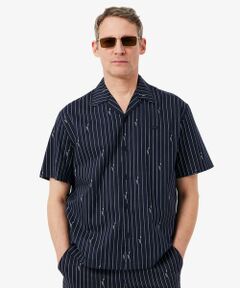 LACOSTE / ラコステ シャツ・ブラウス | チョークストライププリントツイルオープンカラーシャツ