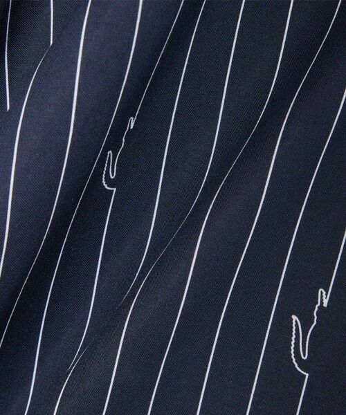 LACOSTE / ラコステ シャツ・ブラウス | チョークストライププリントツイルオープンカラーシャツ | 詳細6