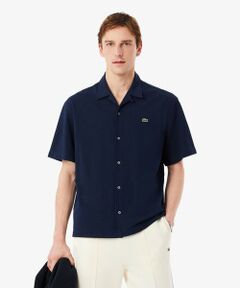 LACOSTE / ラコステ シャツ・ブラウス | 鹿の子地オープンカラーシャツ