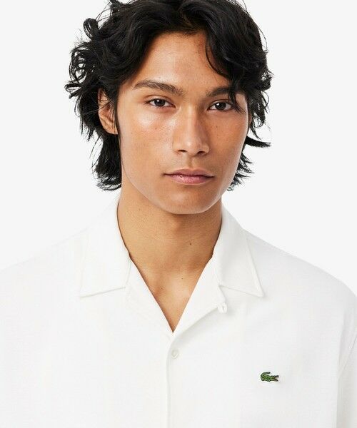 LACOSTE / ラコステ シャツ・ブラウス | 鹿の子地オープンカラーシャツ | 詳細3