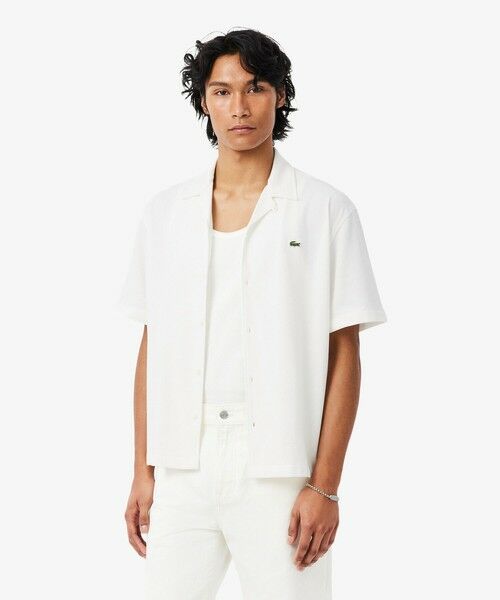 LACOSTE / ラコステ シャツ・ブラウス | 鹿の子地オープンカラーシャツ | 詳細2